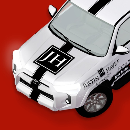 Justin Havre & Associates Toyota 4Runner Vehicle Wrap Page